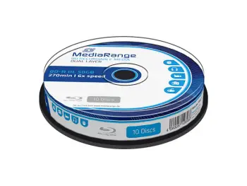 Disqe Blu ray MediaRange BD R DL MR507, 50GB, 6x, 10 copë