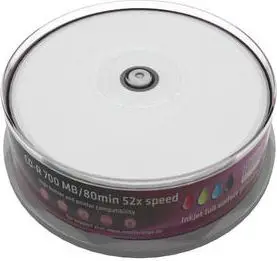 CD R MediaRange MR202, 700MB 52x, 25 copë, e bardhë