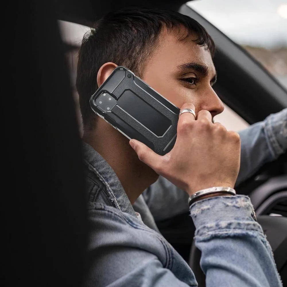 Këllëf telefoni Forcell Armor për iPhone 13 Mini, mbrojtje hibride, i zi - 3