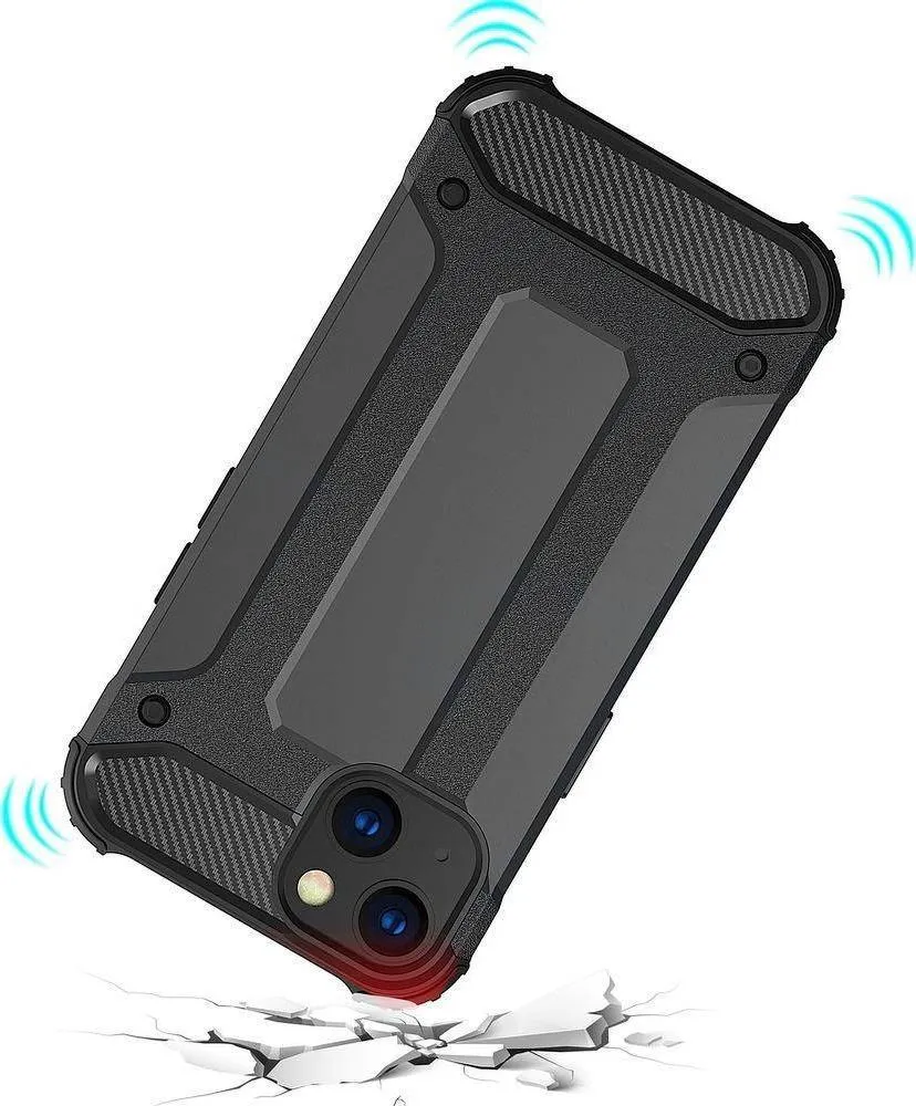 Këllëf telefoni Forcell Armor për iPhone 13 Mini, mbrojtje hibride, i zi - 5