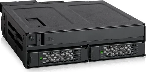 Kasetë disku ICY DOCK ToughArmor MB602SPO-B, bay 5.25", 2x 2.5", e zezë - 3