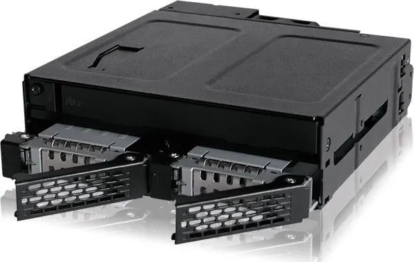Kasetë disku ICY DOCK ToughArmor MB602SPO-B, bay 5.25", 2x 2.5", e zezë - 4