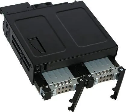Kasetë disku ICY DOCK ToughArmor MB602SPO-B, bay 5.25", 2x 2.5", e zezë - 6