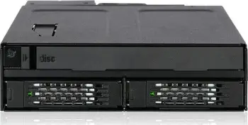 Kasetë disku ICY DOCK ToughArmor MB602SPO-B, bay 5.25", 2x 2.5", e zezë