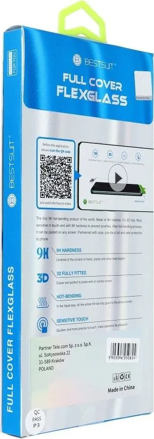 Mbrojtëse ekrani Partner Tele.com Nano Glass 5D për Samsung Galaxy S10, ngjitje e plotë, e zezë - 2