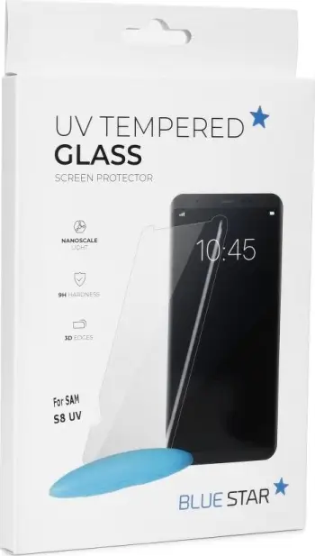 Xham mbrojtës Blue Star UV 3D për Samsung Galaxy S9, tempered glass, transparencë 100%, transparent