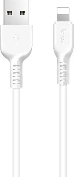 Kabllo USB A në Lightning Hoco X13, 1 m, e bardhë