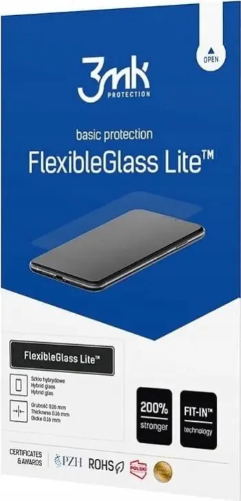 Mbrojtës ekrani 3MK FlexibleGlass Lite për Honor X10 Lite, xham hibrid, 0.16mm, transparent