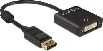Përshtatës DeLock DisplayPort - DVI (62601), i zi