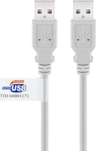 Kabllo USB goobay USB 2.0, USB A në USB A, e zezë - 1