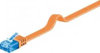 Kabllo rrjeti Wentronic goobay 96321, RJ45 mashkull mashkull, Cat6a UTP, 2m, portokalli