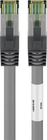 Kabllo rrjeti Goobay RJ45, Cat 6A, 7.5 m, gri