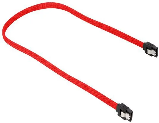 Kabllo Sharkoon SATA III, 60 cm, e kuqe - 1