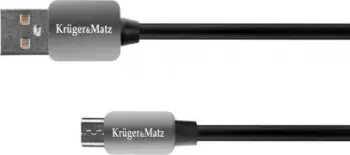 Kabllo USB Kruger&amp;Matz KM0331, USB A në micro USB, 1.8 m, e zezë