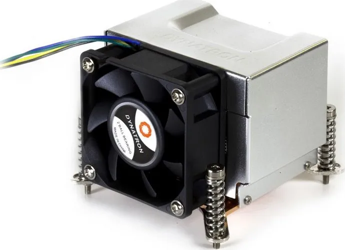 Ftohës CPU Dynatron K-666, për server 2U, ventilator 60 mm, argjendtë - 1