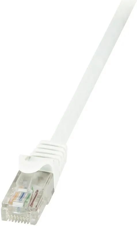 Kabllo rrjeti LogiLink Patchcord, 2 x RJ-45, 10 m, e bardhë - 1