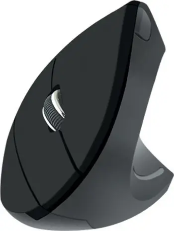 Maus pa tela Cliry 2018, vertikal ergonomik, me DPI të rregullueshëm, i zi