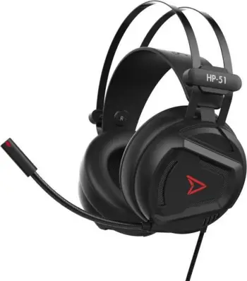 Kufje gaming SteelPlay HP-51, 40mm, me mikrofon, të kuqe