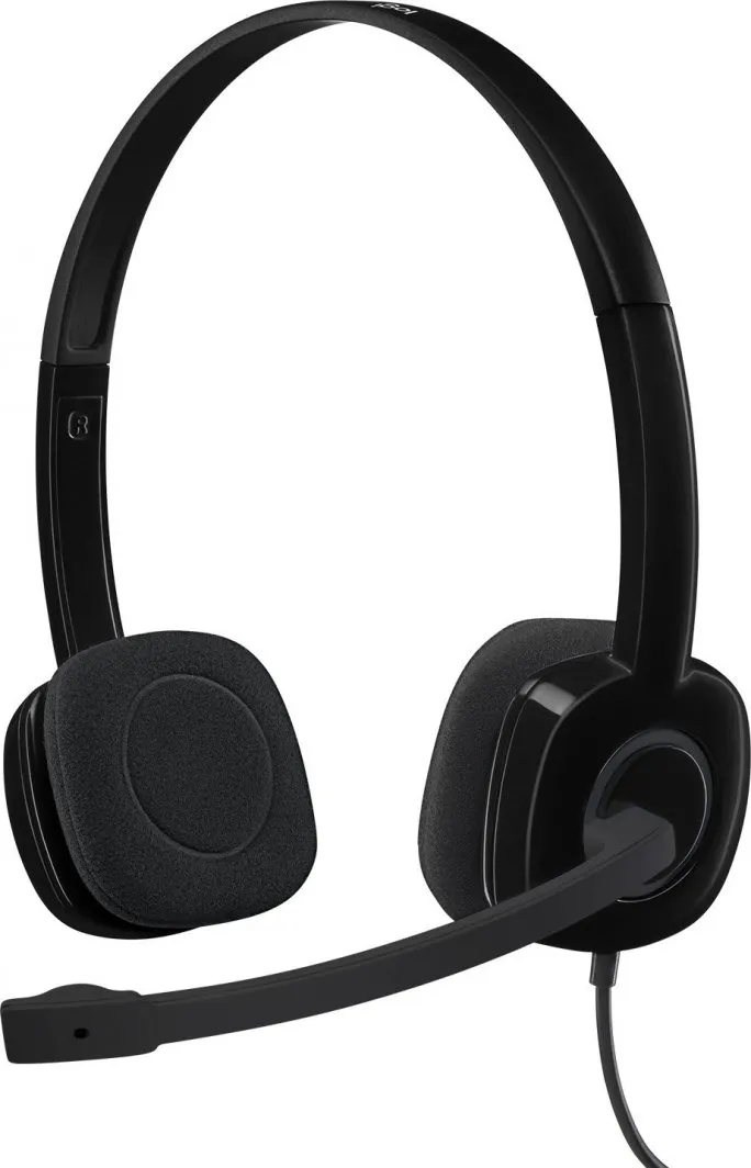 Kufje Logitech H151 me mikrofon, të zeza (981-000589) - 1