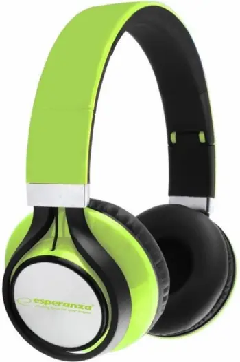 Kufje stereo Esperanza EH159G Freestyle, kabllo 2m, kontroll volumit, jeshile