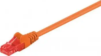 Kabëll rrjeti Wentronic Cat6, RJ-45 në RJ-45, 10m, portokalli