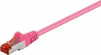 Kabllo rrjeti Goobay CAT 6 S/FTP, 5M, rozë