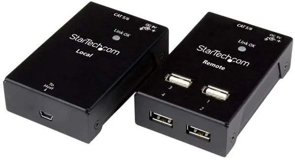 Përshtatës StarTech USB në RJ45 (USB2004EXTV), i zi - 1