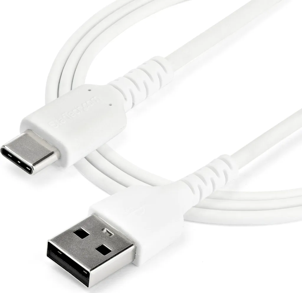Kabllo karikues USB StarTech.com 2m, USB A në USB C, USB 2.0, e bardhë - 2