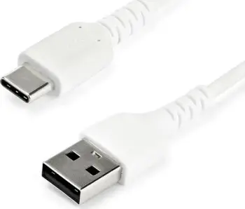 Kabllo USB StarTech.com, USB A në USB-C, 1m, 3A, e bardhë