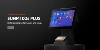 Sistem POS desktop SUNMI L1586 D2s Plus, 15.6"+15.6", 2GB RAM 16GB, i zi