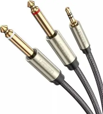 Port kablloje Ugreen, 3.5mm - 6.3mm x2, 2m