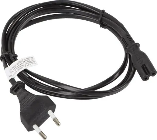 Kabllo rryme Lanberg CEE 7/16 në C7, 3m, i zi - 2