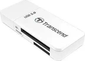Lexues kartelash Transcend RDF5, USB 3.0, SD microSD, i bardhë