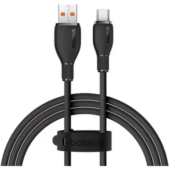 Kabëll karikues Baseus Pudding Series, USB në Type C, 100W, 1.2m, i zi