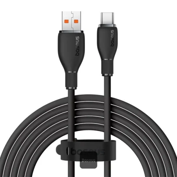 Kabllo USB në USB C Baseus Pudding, 1.2m, USB 2.0, i zi - 1