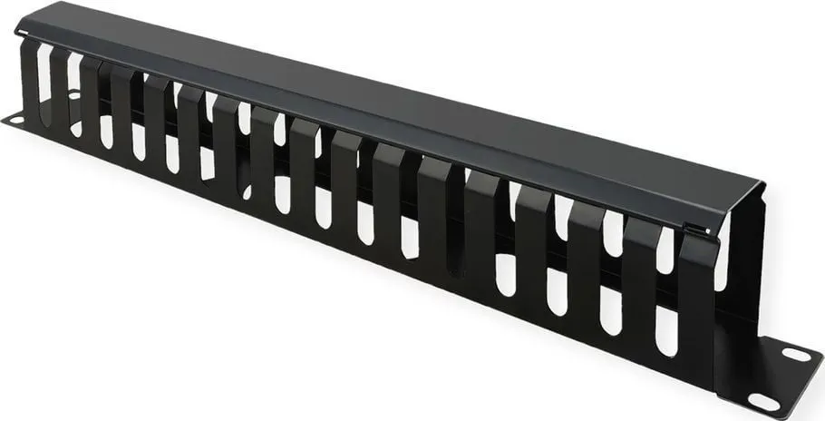 Organizues kabllosh 19" 1U, 40x80mm, i zi - 1