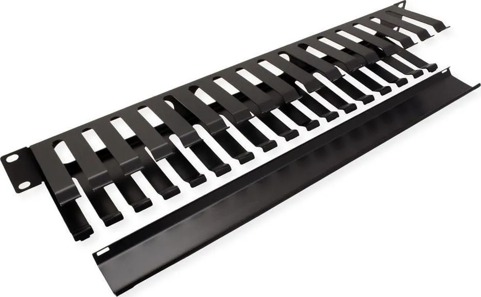 Organizues kabllosh 19" 1U, 40x80mm, i zi - 3