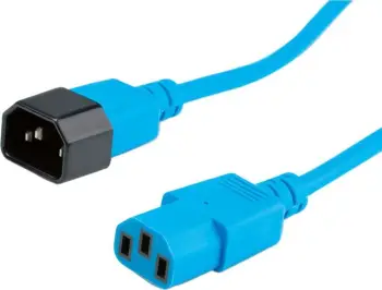 Kabllo rryme ROLINE 19.08.1527, 0.8m, IEC C14 në C13, blu