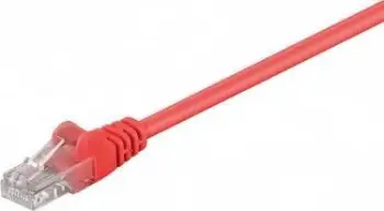 Kabllo rrjeti Wentronic Goobay CAT 5e, U/UTP, 1m, e kuqe