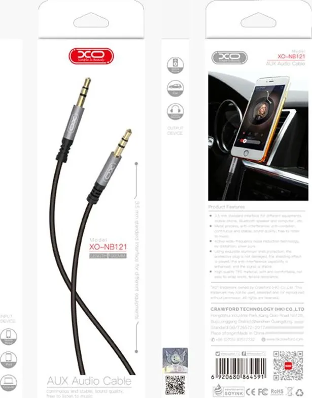 Kabull audio XO, AUX 3.5mm, 1m, i zi - 1