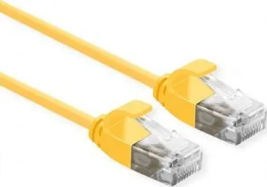 Kabllo rrjeti ROLINE Data Center Patch Cable UTP Cat.6A, 1 m, LSOH, e verdhë - 1