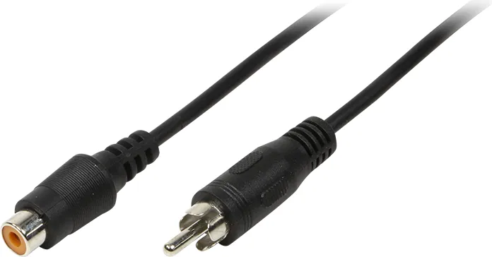 Kabllo LogiLink CA1032, RCA (M) - RCA (F), 5m, e zezë - 1