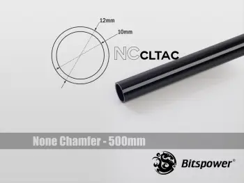 Tub akrilik BitsPower Crystal Link, 12/10mm, 500mm, i zi