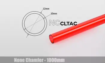 Tub akrilik BitsPower Crystal Link 12/10mm, 1m, i kuq
