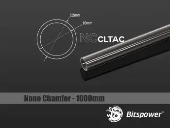 Tub akrilik ftohës për PC BitsPower Crystal Link Tube 12/10mm, 1000mm, transparent