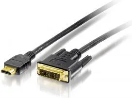 Kabllo Ednet HDMI - DVI-D (84487), 5m, e zezë - 1