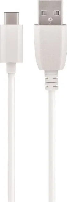 Kabllo Maxlife USB në USB C, 1m, 3A, e bardhë