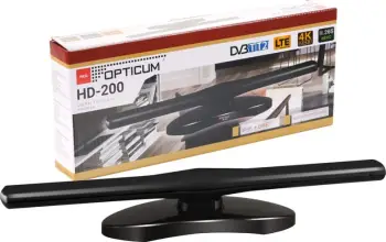 Antena e brendshme TV DVB T2, DAB FM VHF UHF, e zezë