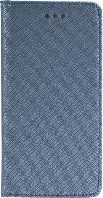 Futrolle libër për telefon Samsung Galaxy J3 2017, smart case, përfundim metalik, ngjyrë steel