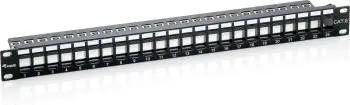 Patch panel Equip Keystone, 24 porta, Cat.6, i zi